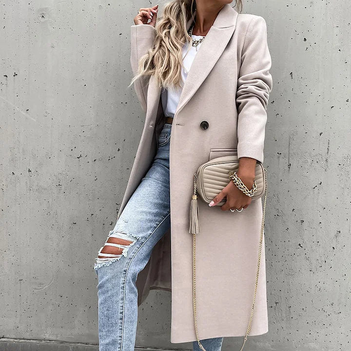 EVELYN - CLASSIC WINTER COAT WITH LAPELS