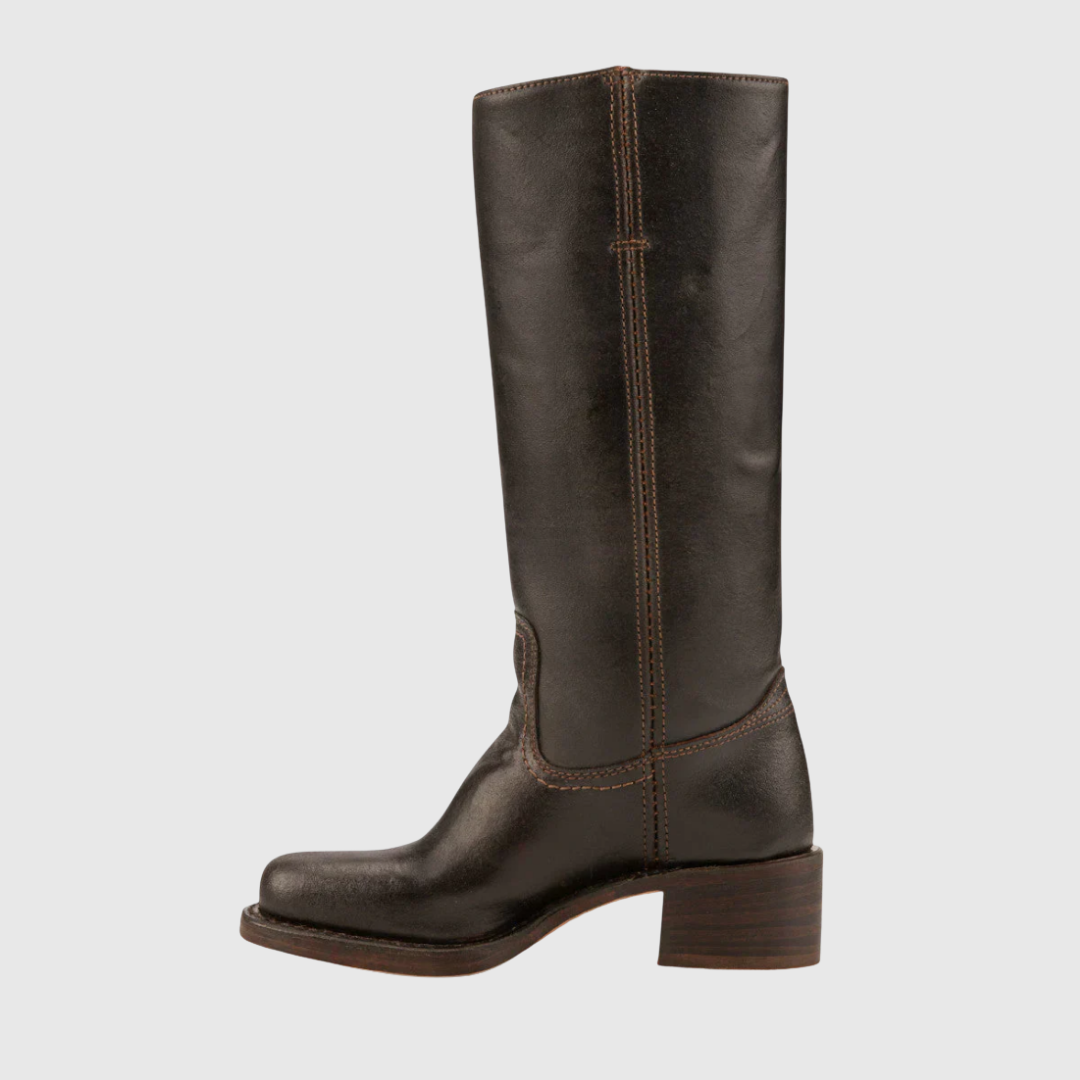 LERELIA | LEATHER KNEE-HIGH BOOTS