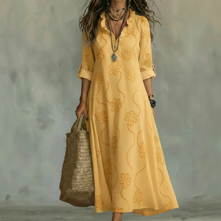 Sienna™ | Belly-Camouflaging Floral Summer Dress