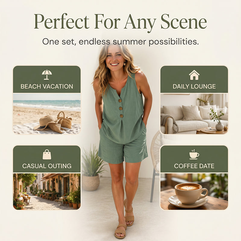 2-piece set – loose top & comfortable trousers – soft fabric, elastic waistband & versatile combination options – can be worn separately or together